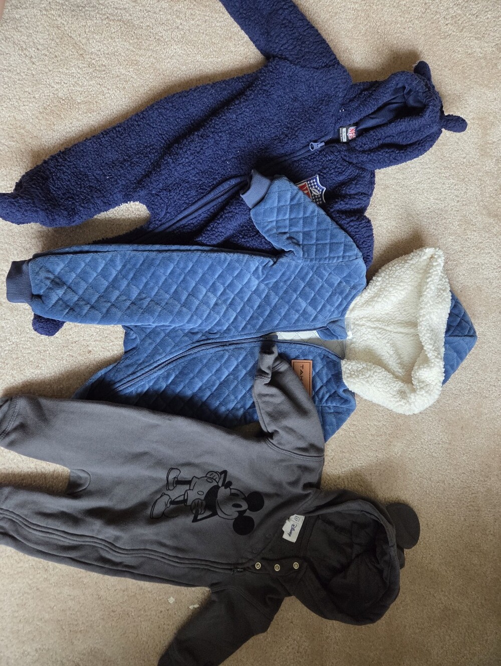 Infant Onsie Sweatshirts 0-3, 3-6